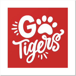 Football Go Tigers Posters and Art